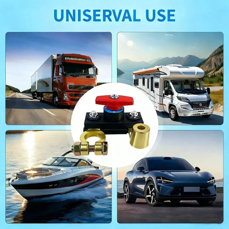 12V/24V Car Battery Cut-Off Switch β Automatic Circuit Breaker Isolator Anti-Leakage Power Disconnect for Cars & Trucks