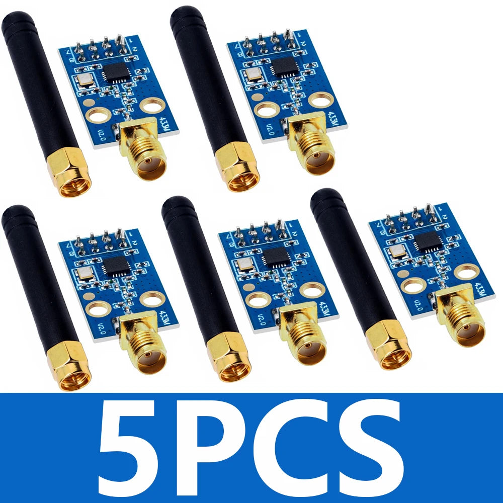 CC1101 Wireless Transceiver Module with SMA Antenna – 315/433/868/915MHz for Arduino