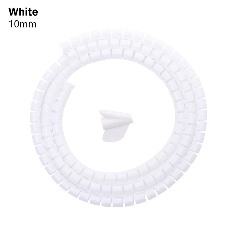 2M Spiral Cable Protector β Wire Organizer Tube for Computer Cords, Cable Management Clip, 10/16/22/28/32mm