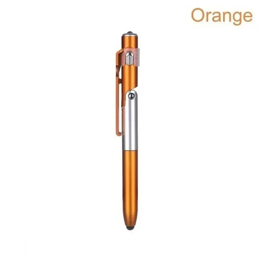 4-in-1 Multifunction Ballpoint Pen — LED Light, Foldable Phone Holder, Night Reading, Writing Pencil for Office, School, and Students