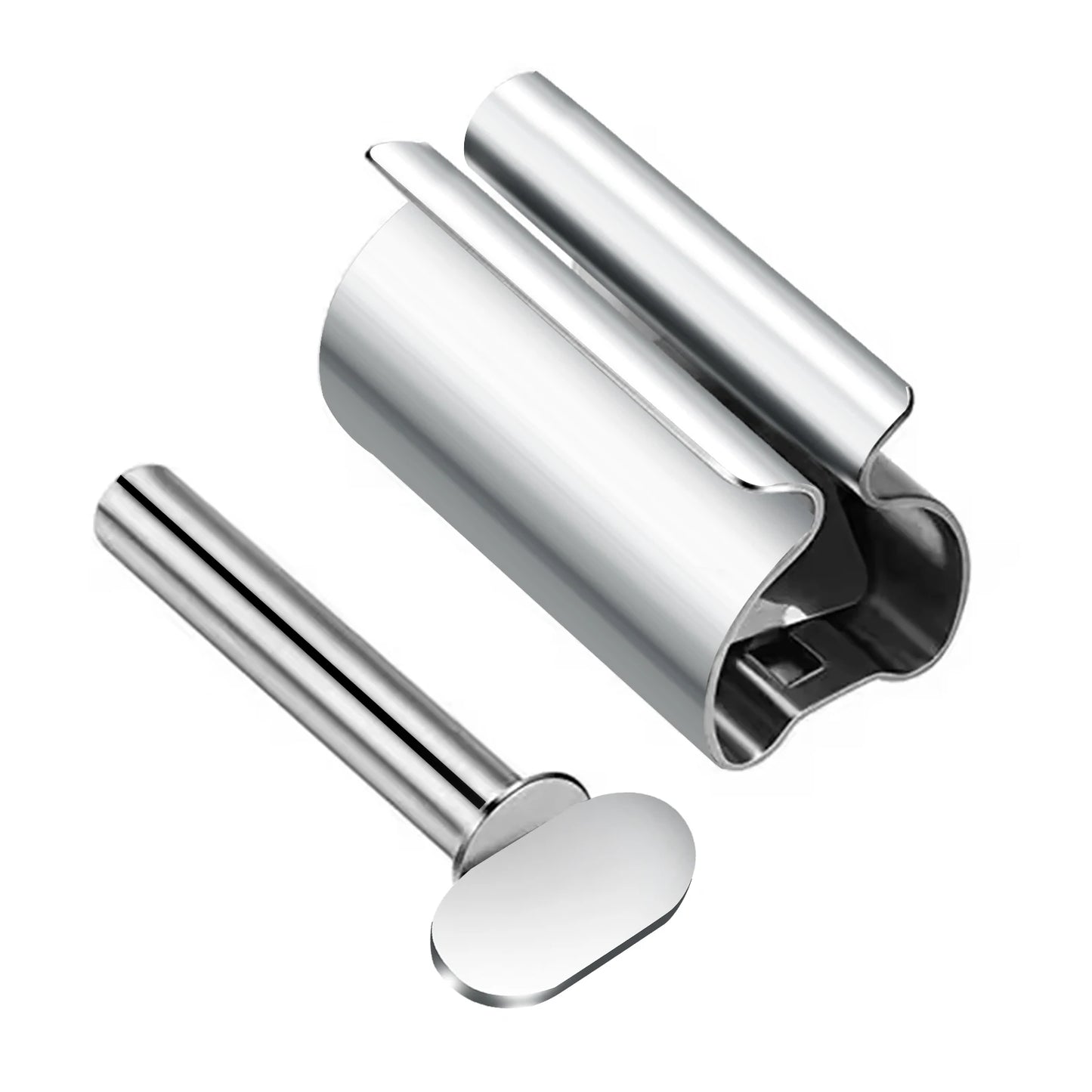 Stainless Steel Rotating Glue Squeezer & Toothpaste Storage Rack – Ointment & Nail Supplies Organizer Tool
