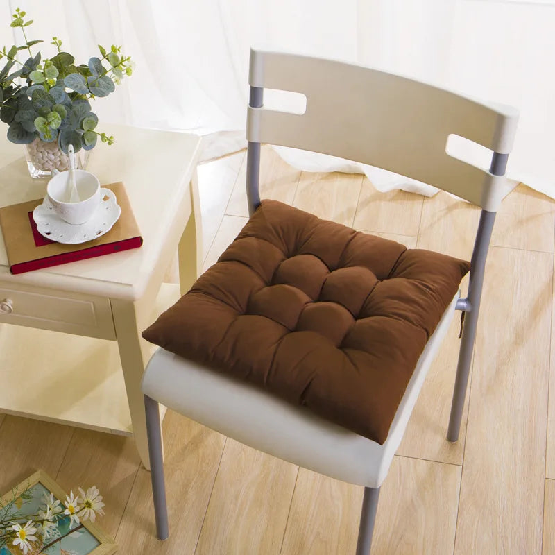 2pcs Thick Comfortable Chair Cushion - Non-Slip Seat Pad for Home Office & Dining Chairs