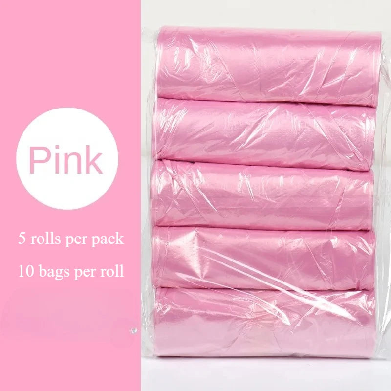5 Rolls Household Disposable Trash Bags β Small Kitchen Garbage Pouch Bags for Cleaning, Storage & Waste Disposal