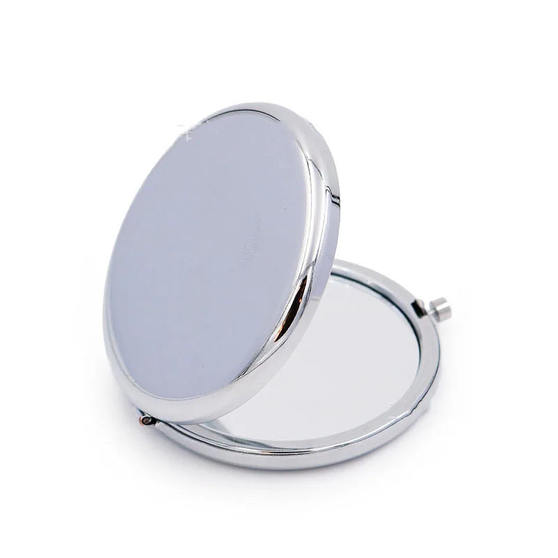 Rose Gold Double-Sided Compact Mirror - Portable Folding Mini Pocket Makeup Mirror for Women & Men