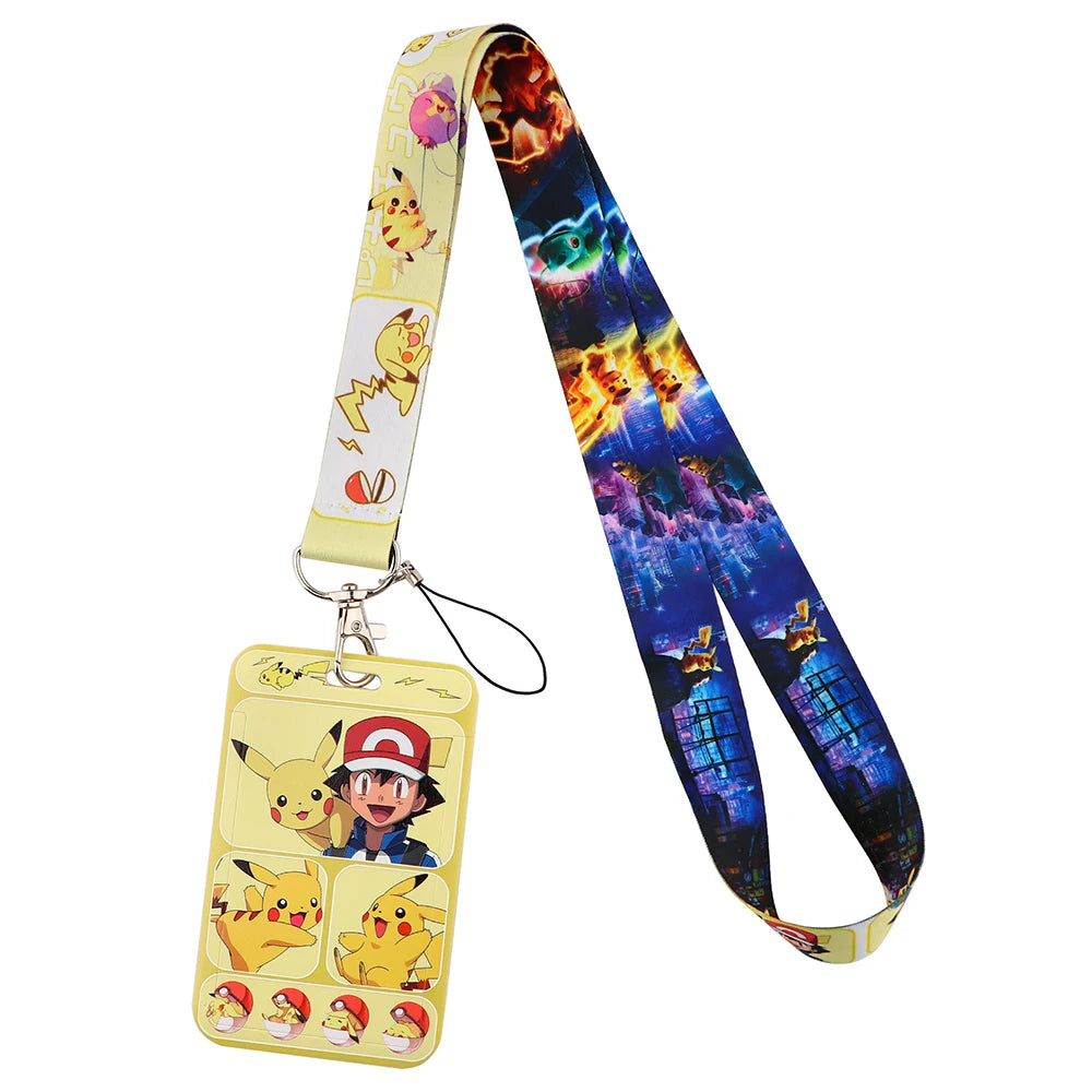 FI24 Japanese Anime Lanyard – Student Card & Badge Holder, Neck Strap for Phone, Subway & Access Cards, Gift for Kids
