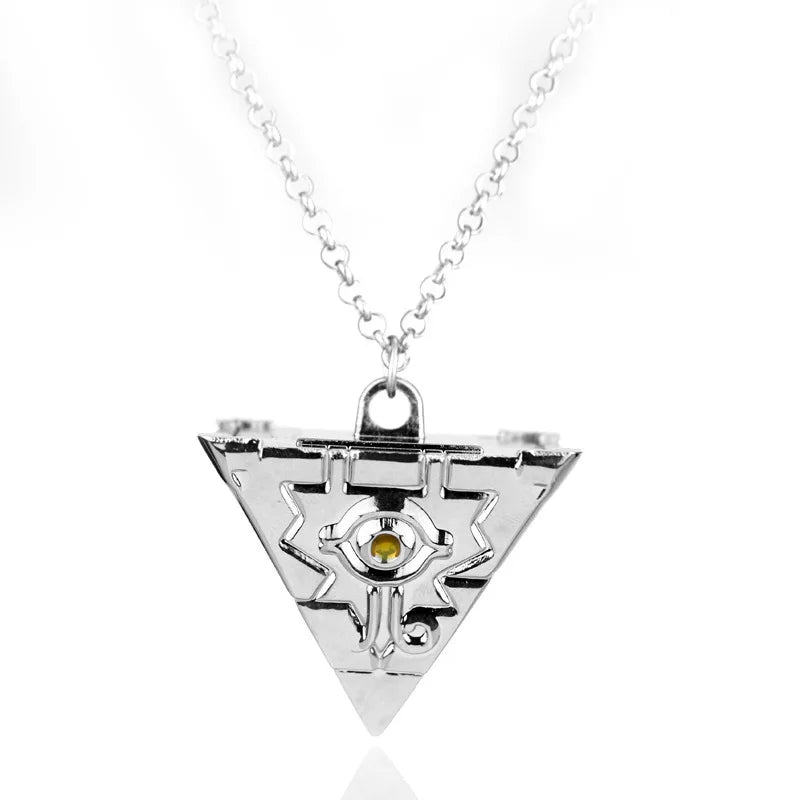 Yu-Gi-Oh! Yugi Muto Keychain - 3D Millennium Puzzle & Millennium Wheel Pendant