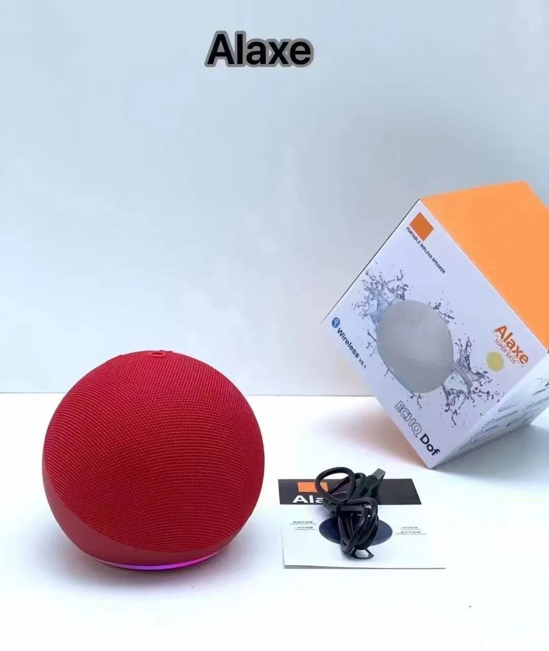 Alaxe Mini Bluetooth Speaker β Wireless Outdoor RGB Spherical Subwoofer for Home & Travel