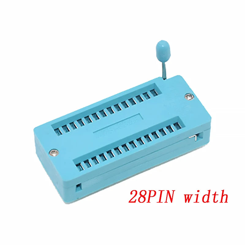 2.54mm Green DIP ZIF IC Socket β Universal P14-P40 Pin Solder Type Test Socket for IC Lock