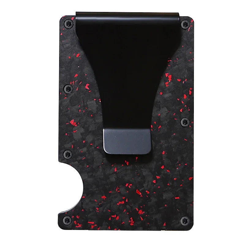Carbon Fiber Minimalist Slim Wallet for Men β RFID-Blocking Credit Card Holder & Cashback Cardholder Case