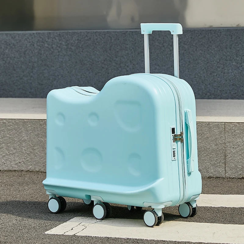 Kids Ride-On Suitcase with 360° Wheels & TSA Lock – Lightweight Cabin Luggage for Boys and Girls