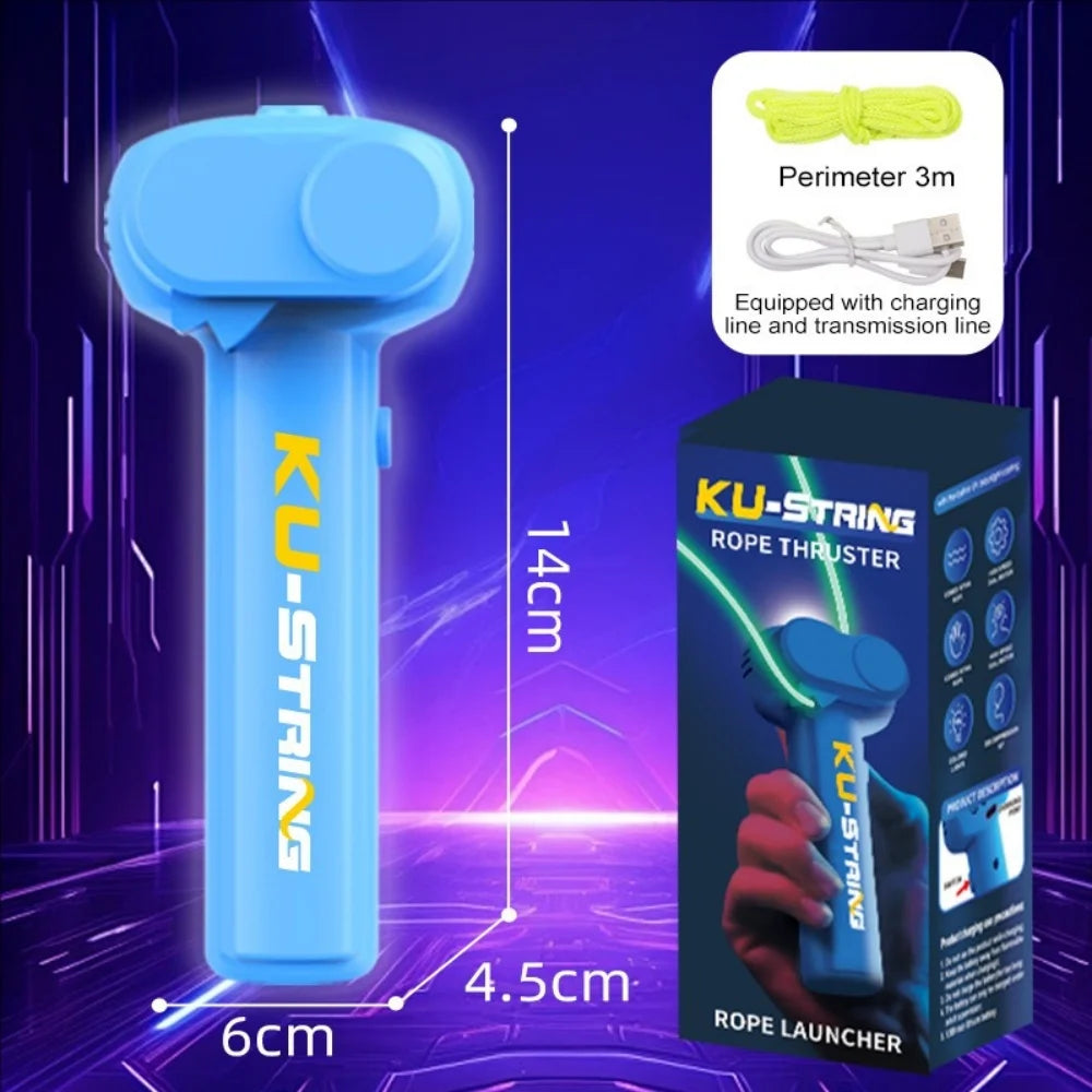 Glow-in-the-Dark Electric Rope Thruster β Fun Outdoor Decompression Toy for Kids, Cats & Pets