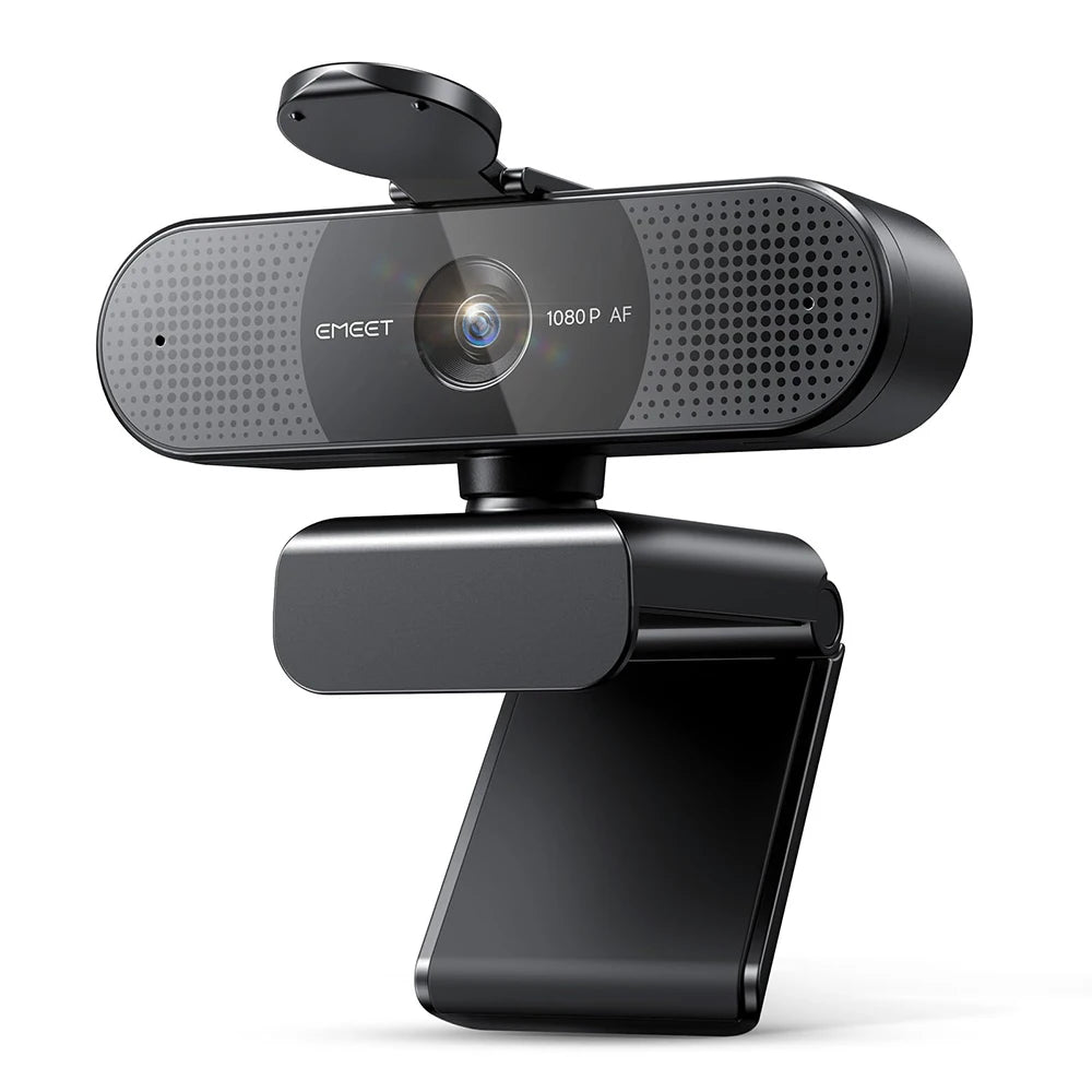EMEET 4K/1080P Webcam for PC – Auto Focus Video Camera with Dual Microphones for Zoom, Teams & Video Calls
