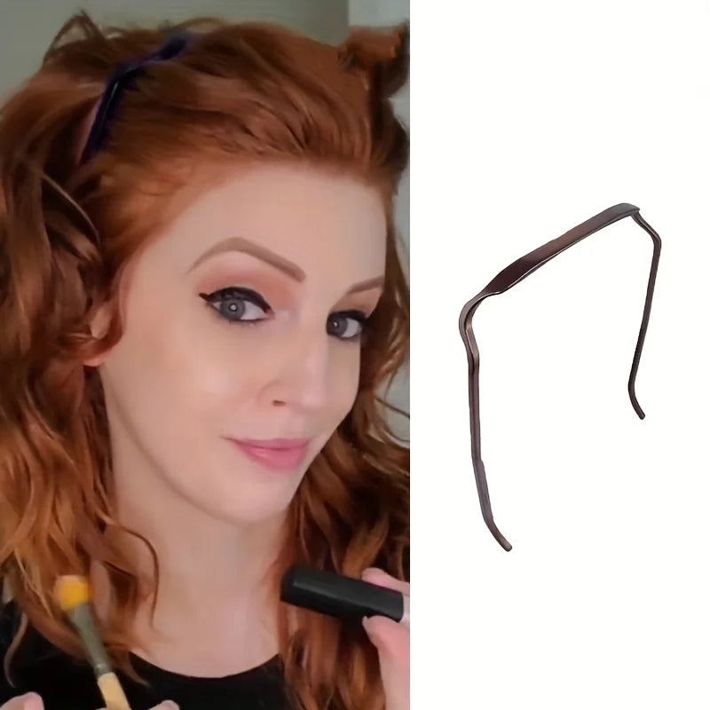 Fashion Square Glasses Shape Headband for Women – Matte Non-Slip Hair Hoop, Stylish Simple Hair Accessory for Thick & Thin Hair