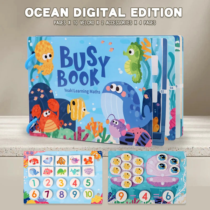 Montessori Baby Busy Book – My First Quiet Book, Early Learning Toy & Matching Game for Toddlers (2-3 Years)