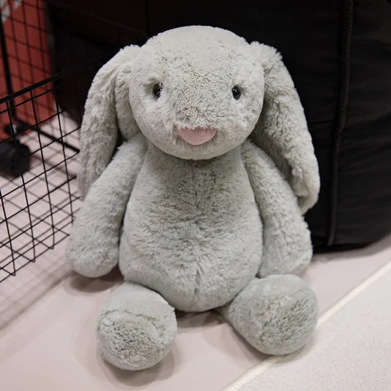 Kawaii Long-Ear Rabbit Plush Toy β Stuffed Bunny Doll for Kids & Babies
