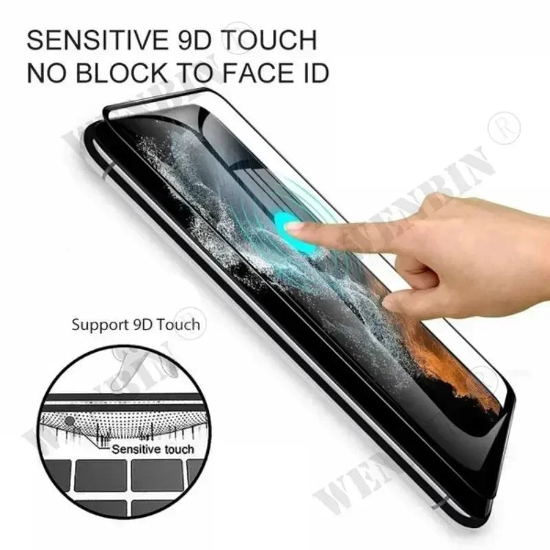 9H Tempered Glass Screen Protector (3 Pack) for Samsung Galaxy S26/S25/S24/S23 Ultra Plus, S25 FE, A57/A37/A17 Full Coverage Protective Film
