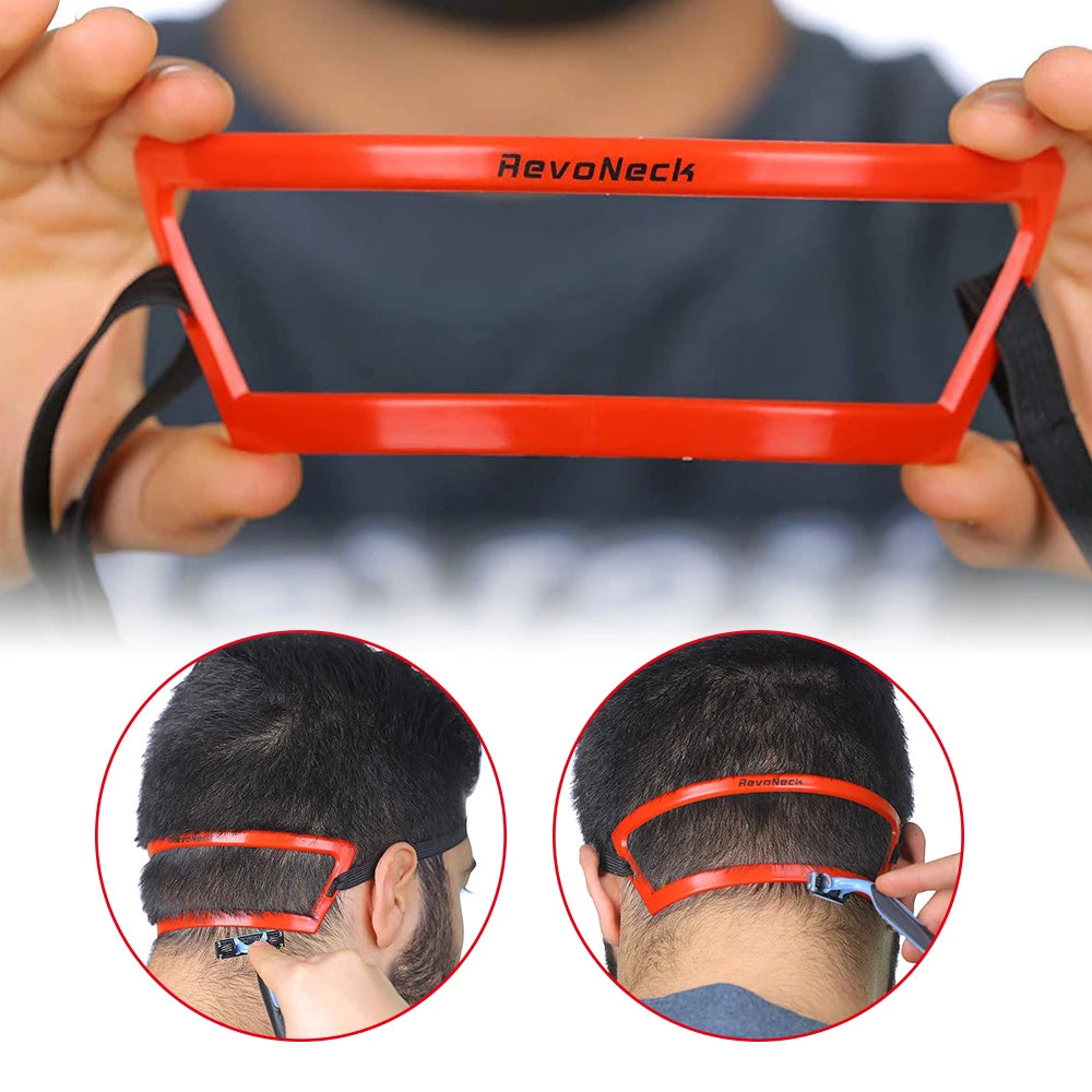Neckline Guide Hair Trimming Ruler - Styling Template Comb for Shaping and Styling Hair - Barber Tools for Men's Neck Grooming
