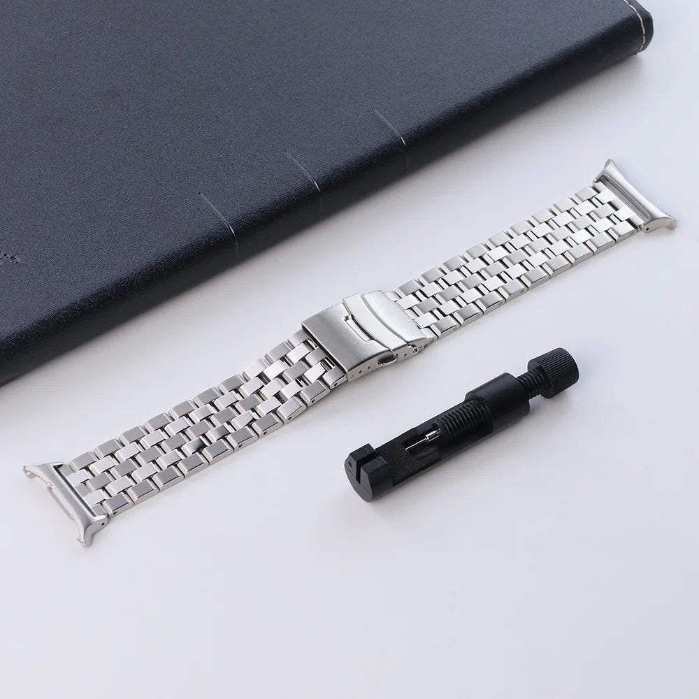 Stainless Steel Band for Samsung Galaxy Watch Ultra 2025 – Metal No-Gap 47mm Bracelet Strap
