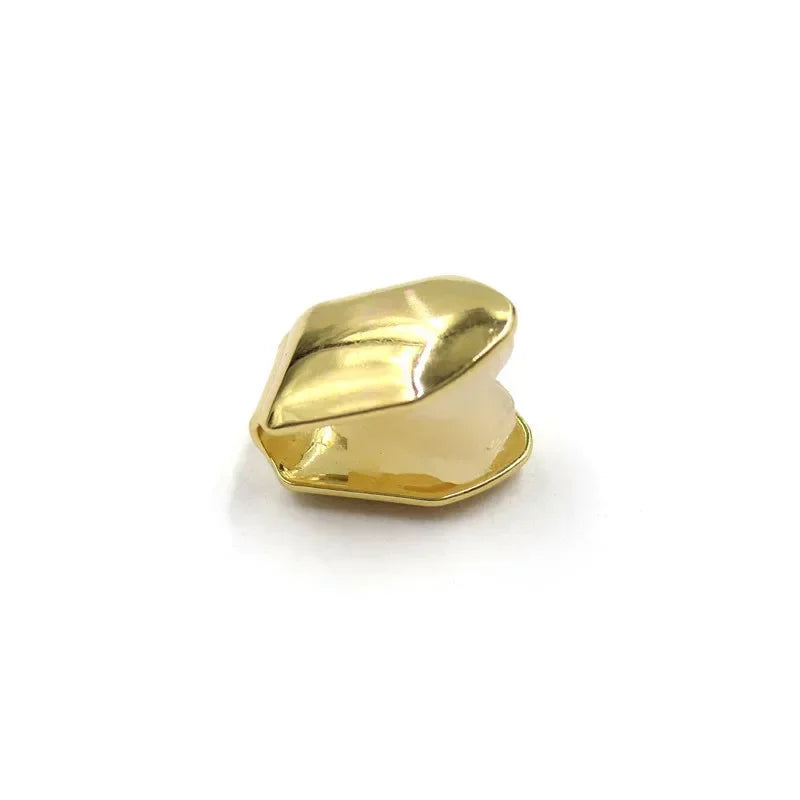 Delysia King Custom Fit Hip Hop Grillz β Single Tooth Cap for Top & Bottom in 4 Colors