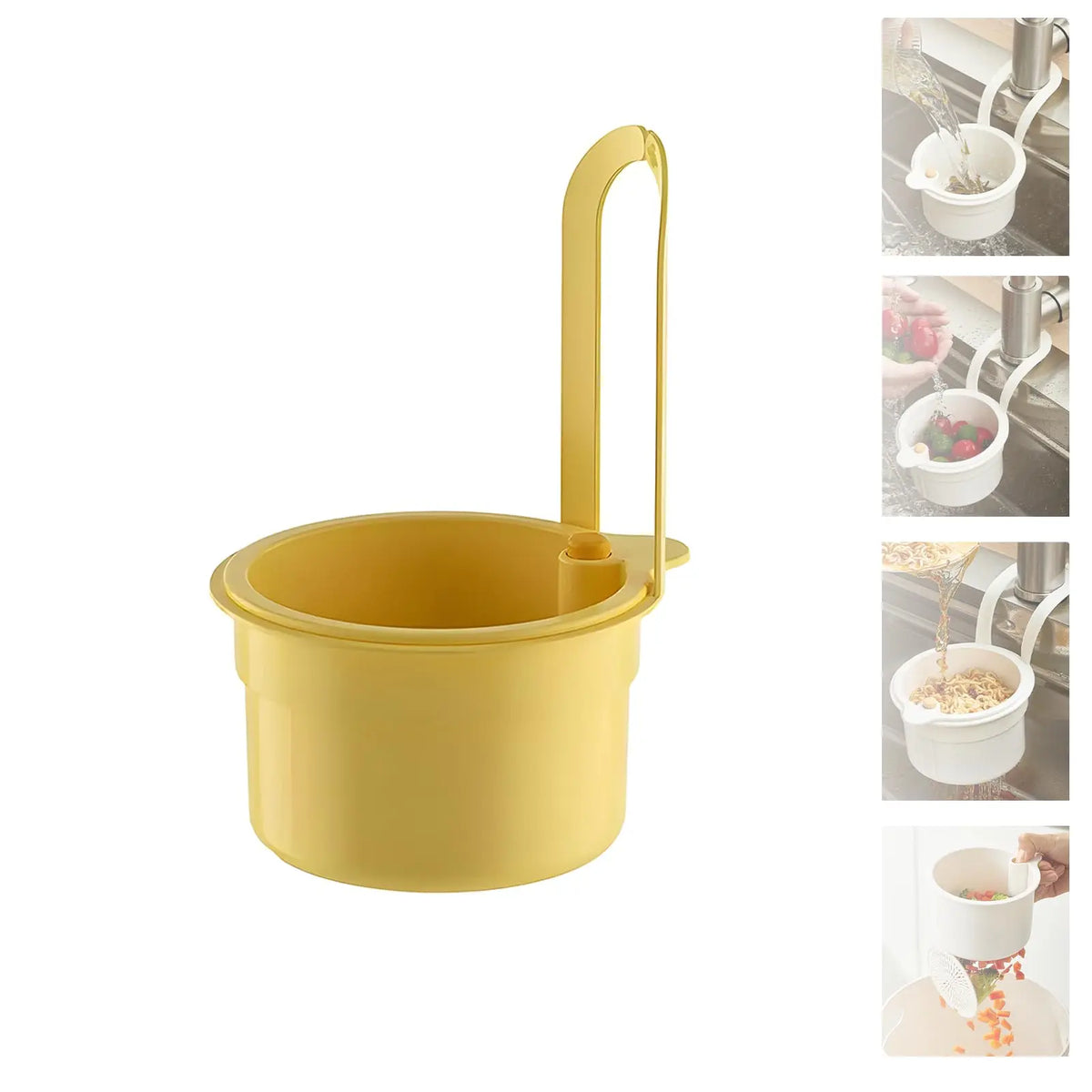 Self-Cleaning Kitchen Sink Strainer Basket - Automatic Waste Catcher & Draining Filter