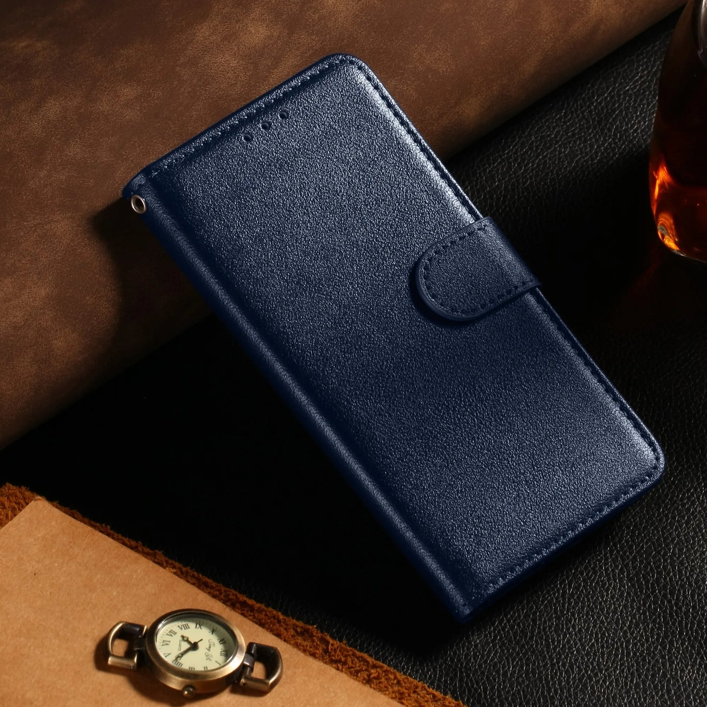 Samsung Galaxy A37–A17–A16–A15–A06–A26–A35–A36–A55–A56–A40–A24–A25 Case - Artificial Leather Flip Wallet Protective Cover