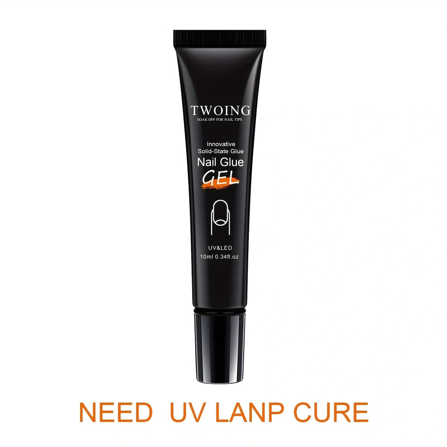 Solid Nail Glue Gel for Press-On Nails β Super Strong Acrylic Nail Gel for Manicure Extensions, Long-Lasting