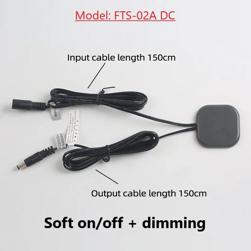 40mm Penetrating Touch Sensor Switch β 12V/24V 60W Induction LED Switch for Wood, Stone & Plastic Boards