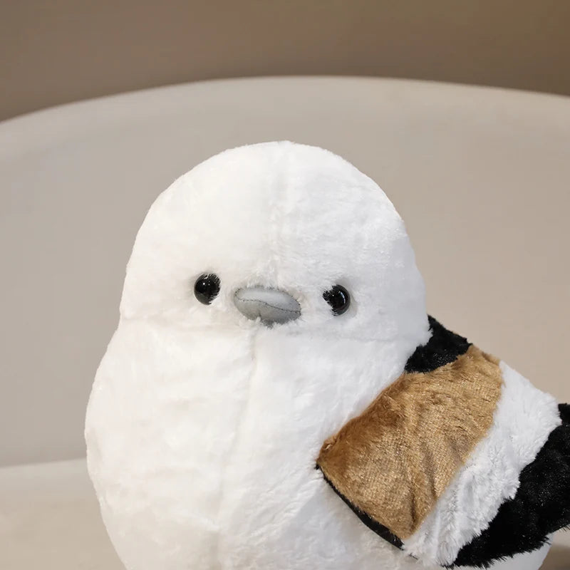 Cartoon Long-Tailed Tit Plush Toy β Cute Round Bird Stuffed Animal for Kids, Girls & Boys Gifts