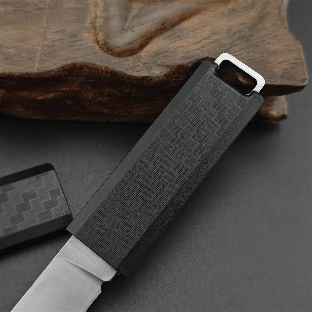 Mini Fixed Blade Knife 2425 – 8Cr13Mov Steel Blade with Nylon Fiber Handle for Outdoor EDC, Survival, Camping & Hunting