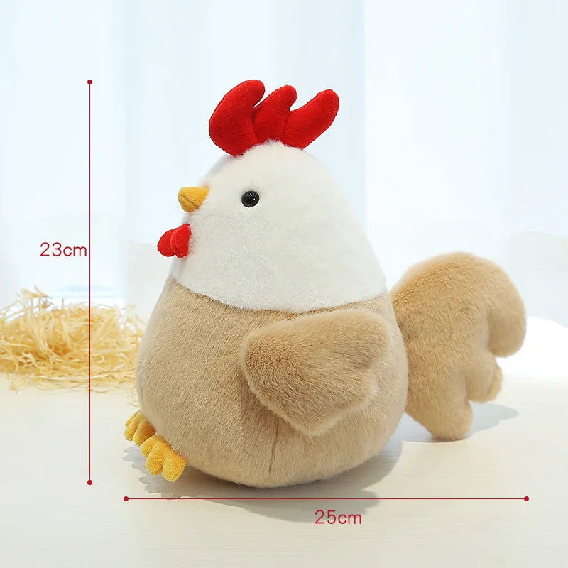 25CM Plush Chicken Doll – Soft & Cute Hen Stuffed Toy Pillow for Girls, Sleep Comfort Gift Plushie