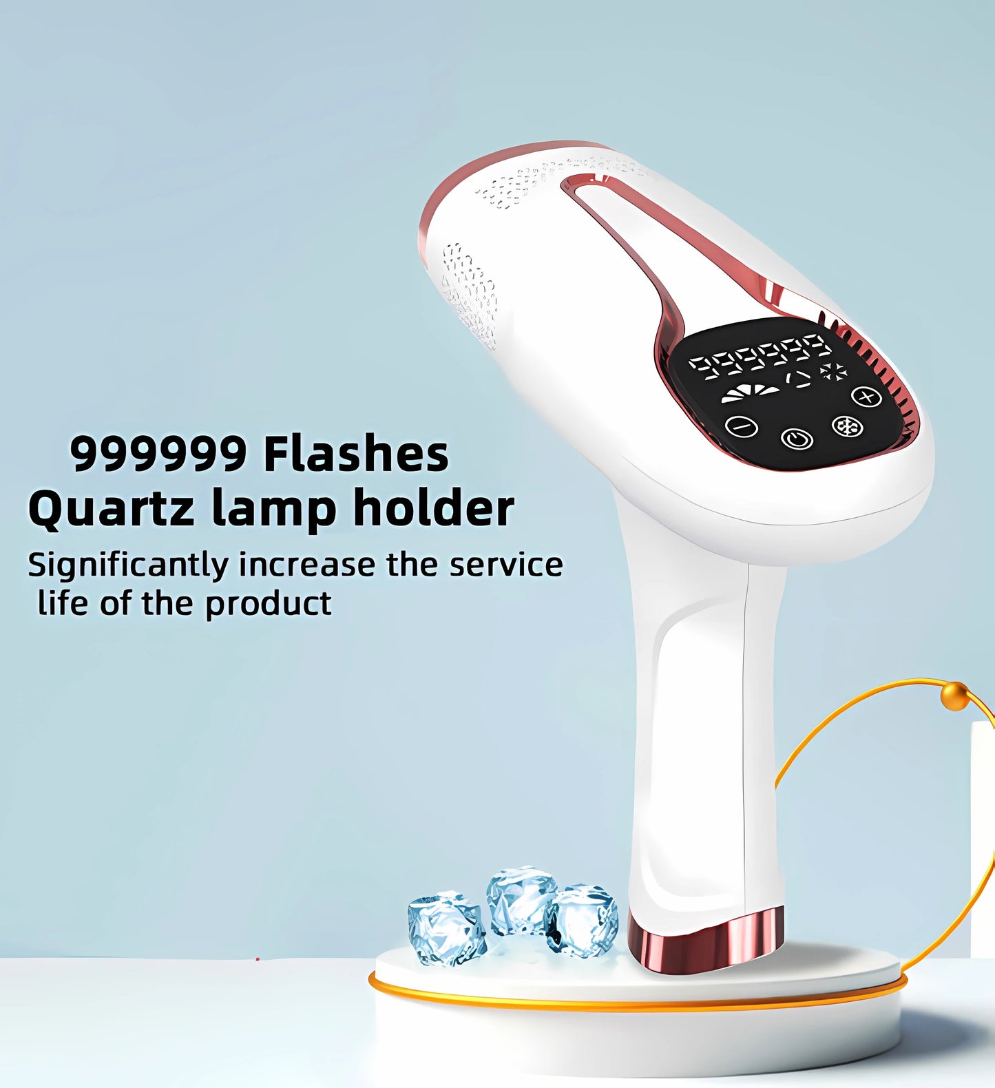 IPL Epilator Laser Hair Removal Device – 999,999 Pulses Permanent Bikini & Body Photoepilator Trimmer