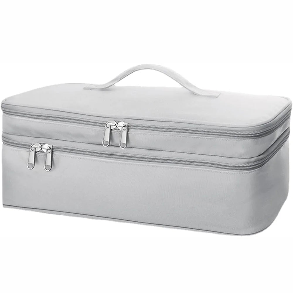 Portable Double-Layer Hair Dryer Travel Case – Storage Bag for Dyson, Shark FlexStyle & Attachments Organizer Carrying Case