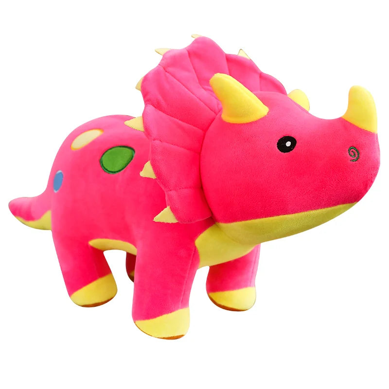 Creative Big Plush Dinosaur Toy β Soft Triceratops & Stegosaurus Stuffed Toys, Kids' Birthday Gifts