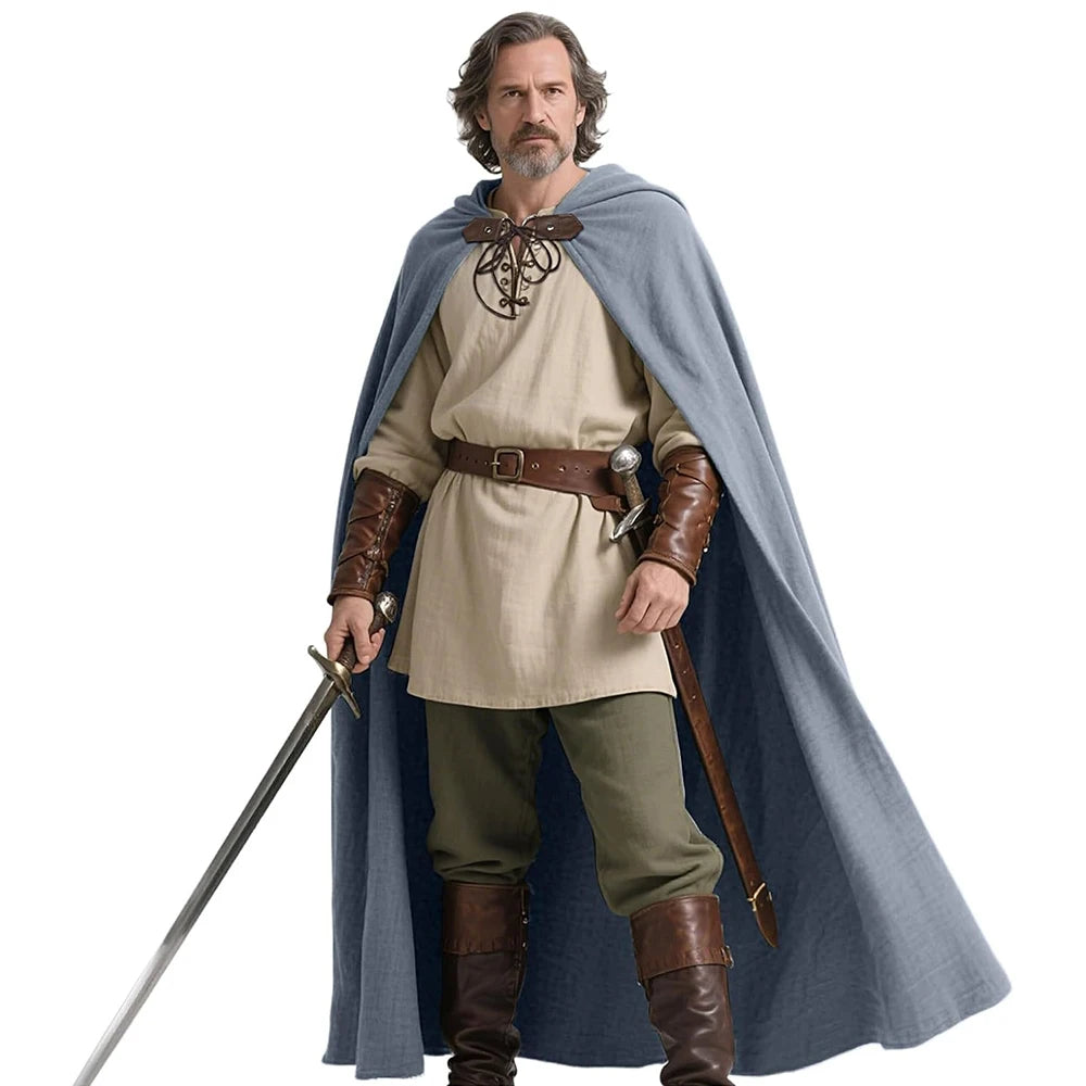 Medieval Cosplay Hooded Cloak β Cape for Halloween, Party, and Performance Costumes