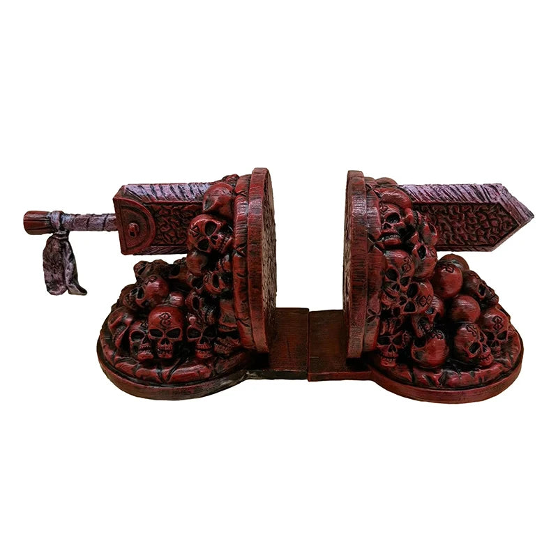 Non-Slip Berserk Bookends – Dragon Slaying Knife Resin Bookstop, Decorative Ornament for Reading Desk, Home & Gift
