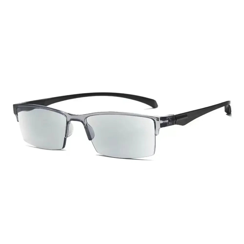 Smart Automatic Zoom Reading Glasses – Autofocus Anti-Blue Ray Half-Rim Eyewear for Near & Far Vision