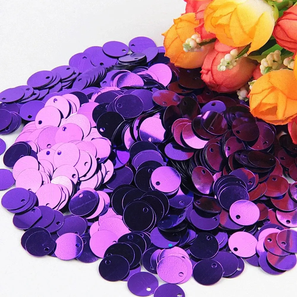 Large Round Flat Sequin Paillettes 10β30mm Loose Glitter Sequins for DIY Crafts, Kids Dance & Decoration 10g Pack