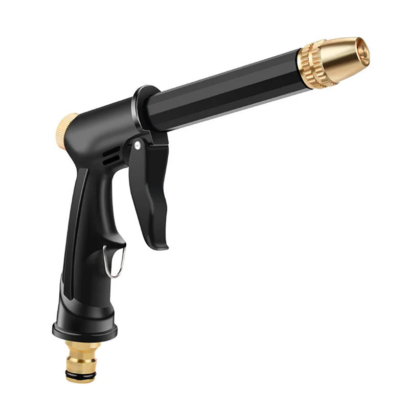 High-Pressure Water Hose Nozzle - Car Wash & Garden Sprinkler Gun with Quick Connector and Foam Jug Attachment
