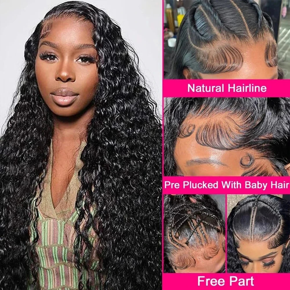 Invisi Strap HD 360 Full Lace Wig – 250 Density Precut Lace Frontal Wig, Drawstring Snug Fit, Pre-Plucked Glueless Human Hair Wig