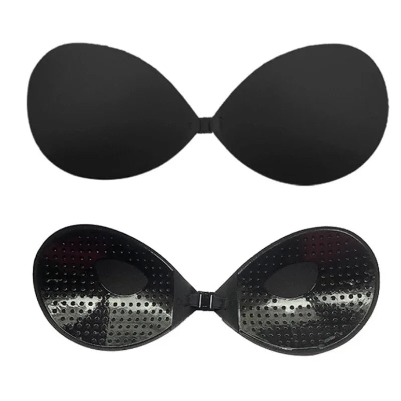 Invisible Nude Push-Up Bra Stickers – Silicone Chest Pasties for Women Wedding Lingerie