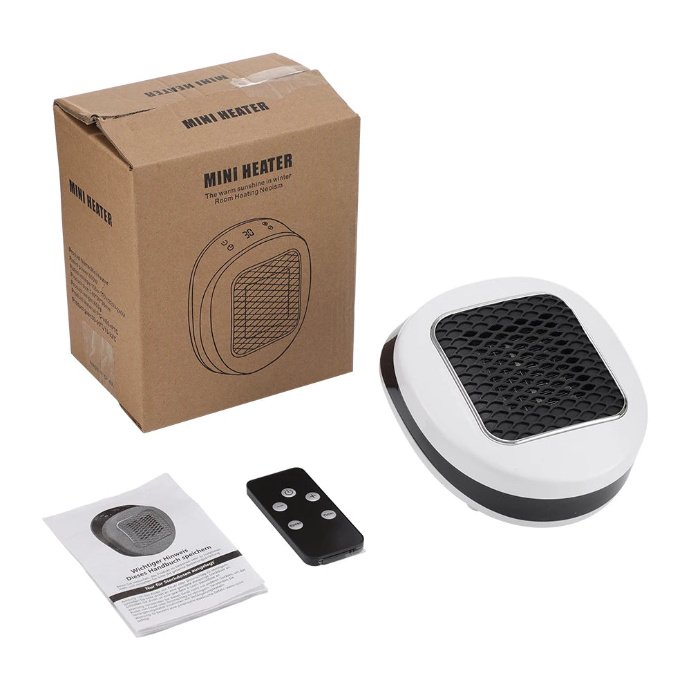Portable PTC Electric Heater β EU/US Wall-Plug, Adjustable Temperature, Low-Noise Home & Bathroom Warmer