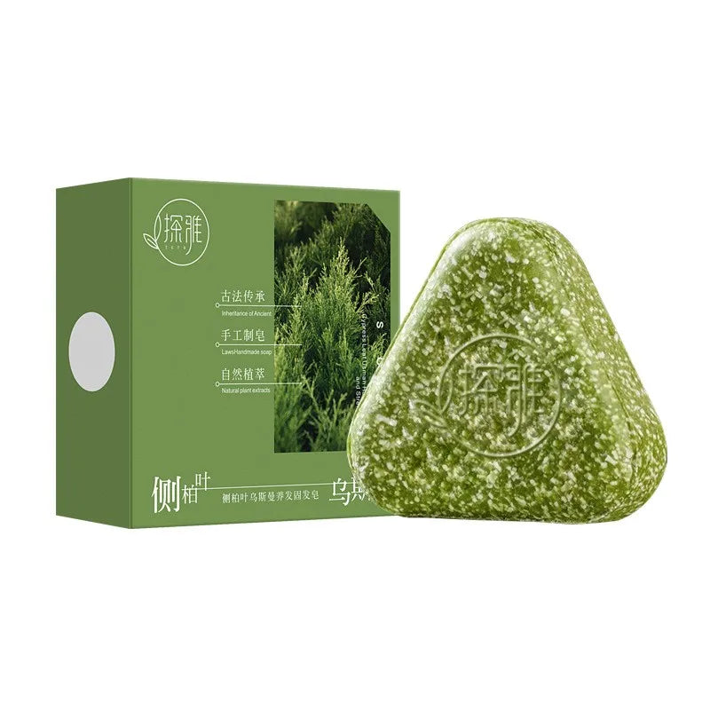 Natural Herbal Usman Grass Shampoo Soap β Handmade Hair Care for Nourishing, Oil Control & Refreshing Soft Hair