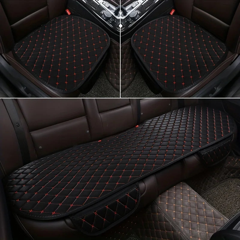 3Pcs Universal Car Seat Covers - Breathable Comfort Seat Cushion Protector Pads