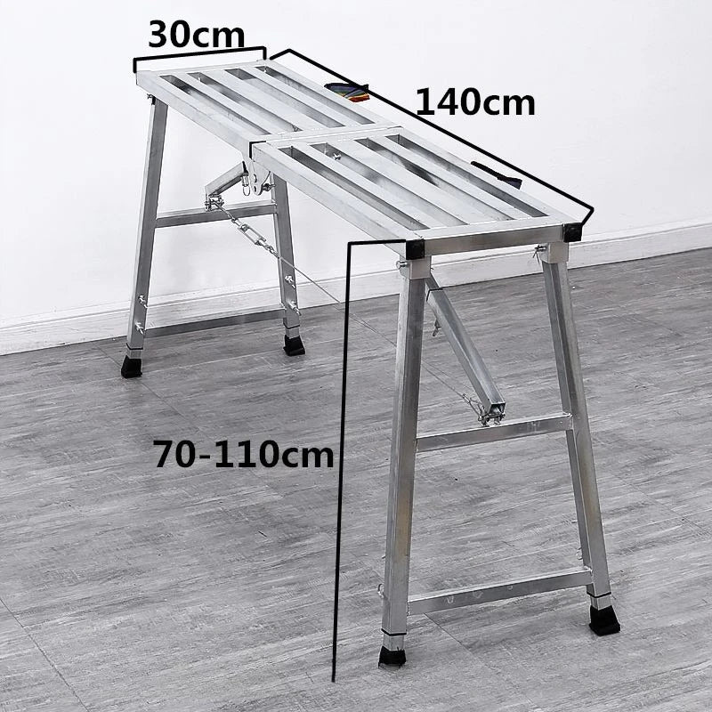 Foldable Steel Scaffolding Ladder β Portable Construction Workbench & Elevated Platform for Home Decoration, Renovation & Heavy-Duty Building Use