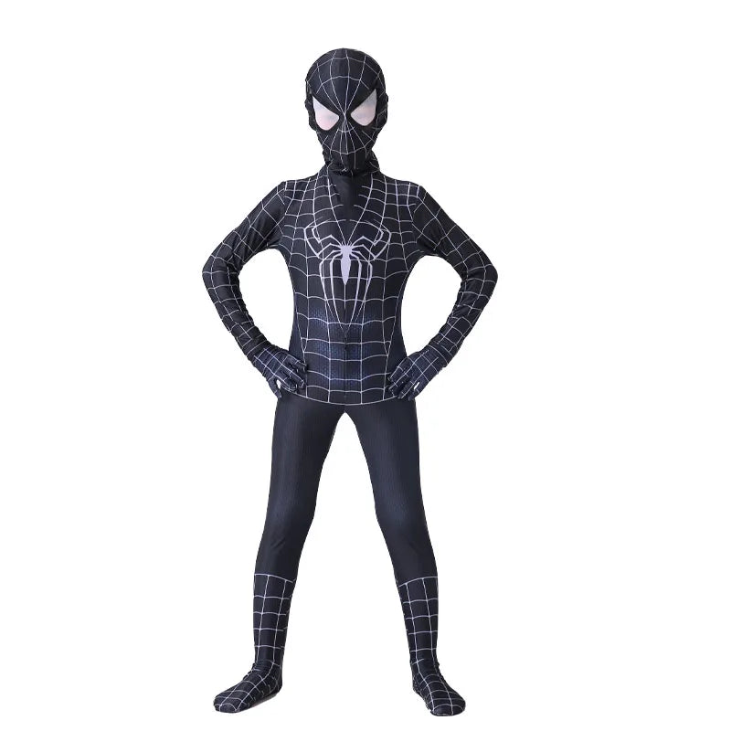 Kids Spiderman Costume β Miles Morales Superhero 3D Zentai Bodysuit Jumpsuit for Boys & Girls, Halloween Cosplay Outfit
