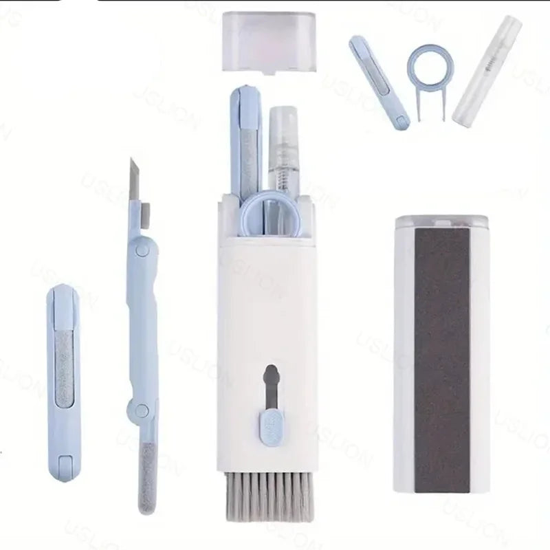 7-in-1 Keyboard Cleaning Kit - Earphone Cleaning Pen, Keycap Puller & Computer Dust Removal Tools