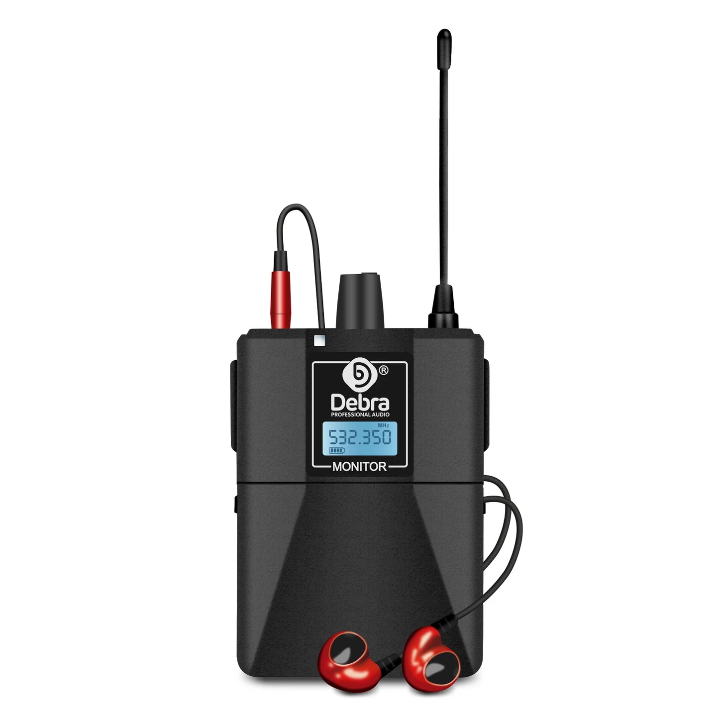 Debra ER102 UHF Wireless In-Ear Monitor System – Multiple Professional Transmitters for Small Concerts & Home Theater