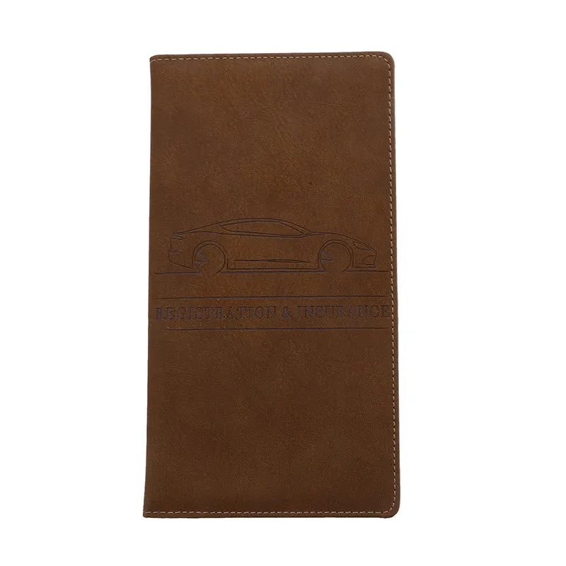 Men's Card Holder, Car Registration Vehicle License Insurance Card Holder Wallet