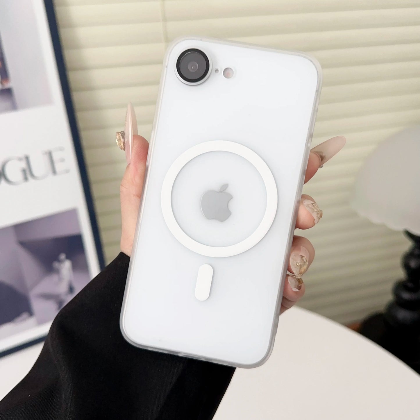 Matte Ultra-Thin Magnetic Phone Case for iPhone 16 / 16E / 15 / 14 / 13 / 12 / 11 Pro Max & Plus β MagSafe Compatible Shockproof Hard Glass Lens Bumper Cover