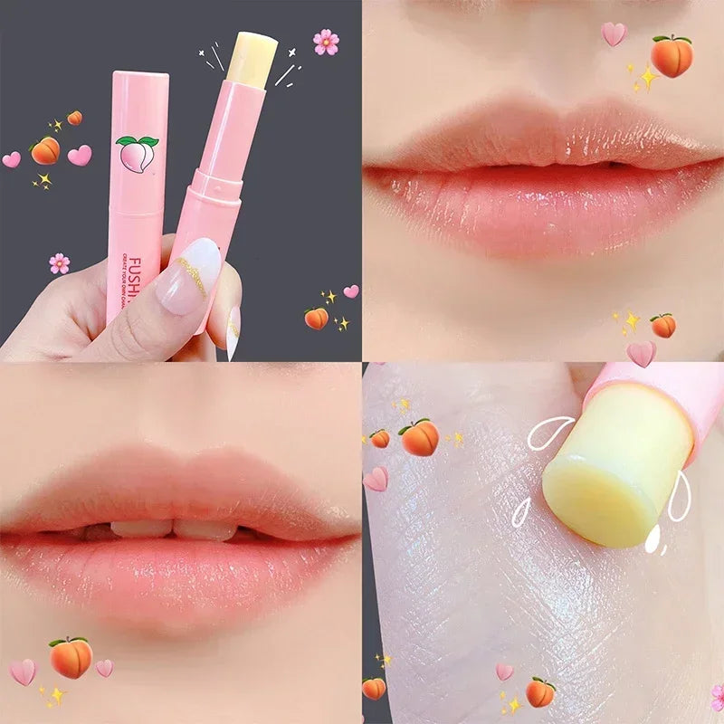Peach Color-Changing Lip Balm β Long Lasting Moisturizing Hydrating Lip Gloss & Lip Care